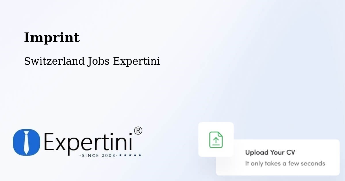 Imprint – Niederhasli - Switzerland Jobs Expertini
